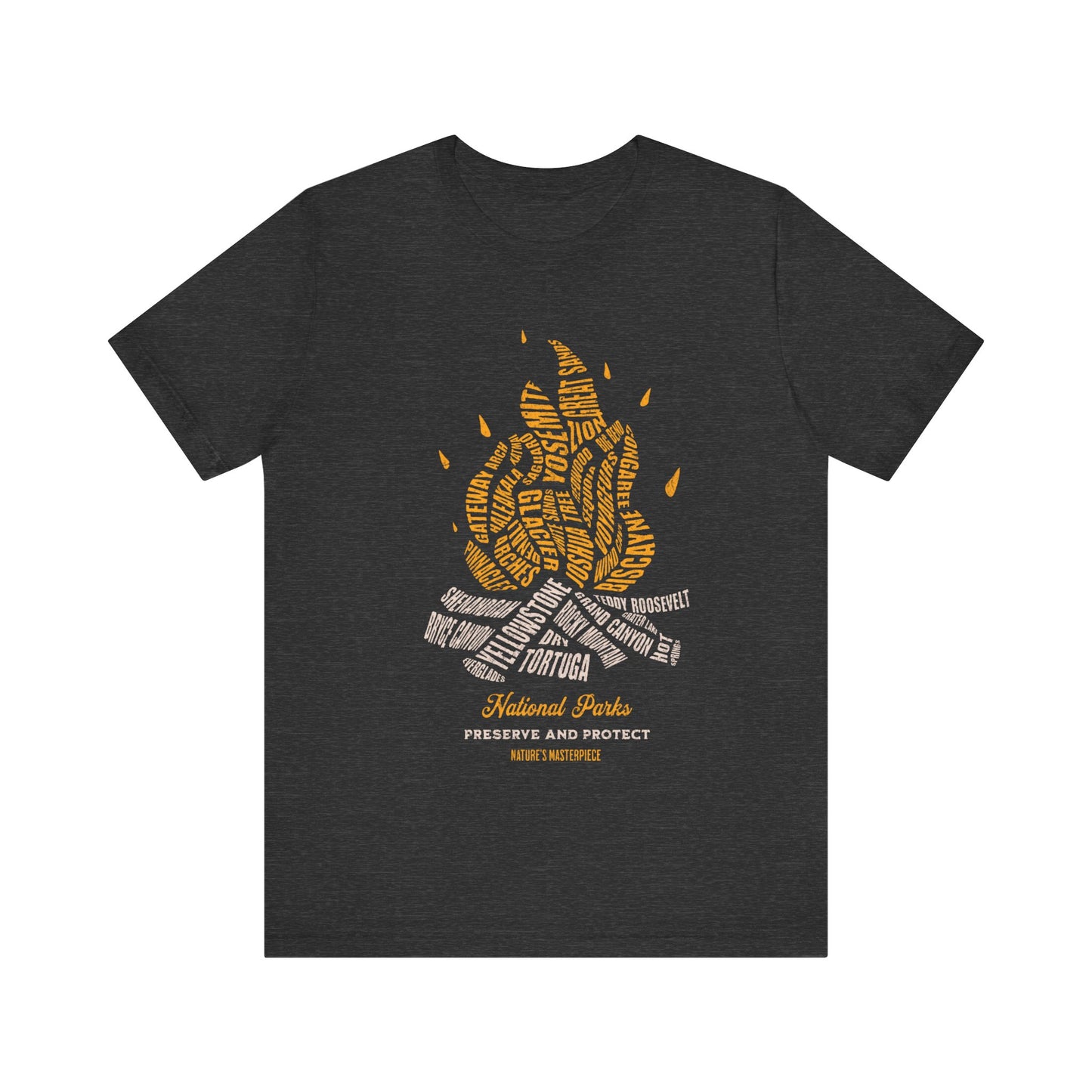 National Parks Campfire Unisex Short Sleeve T Shirt