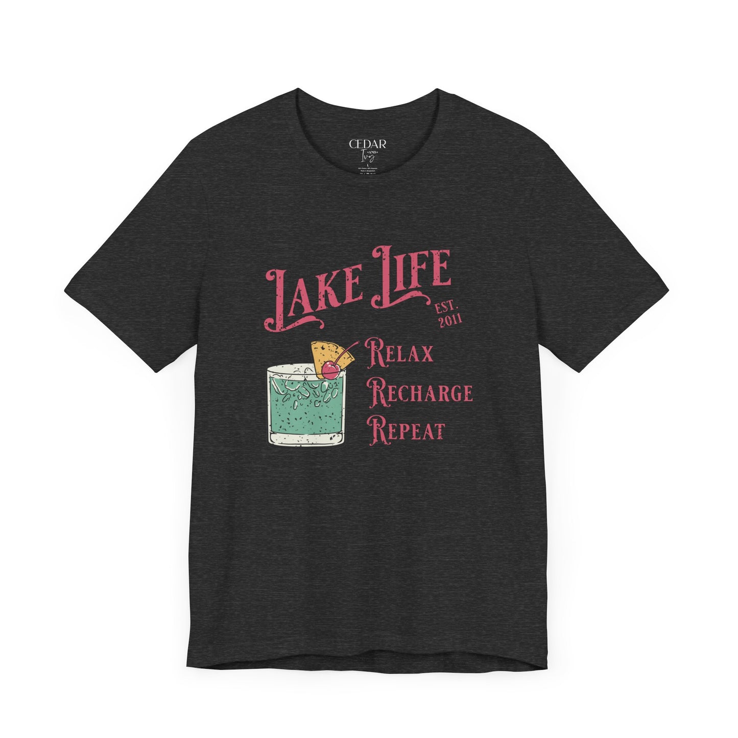 Lake Life Relax Recharge Repeat T Shirt