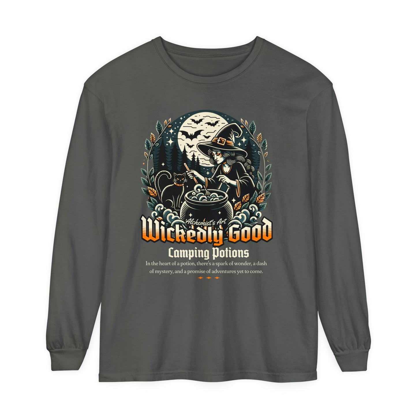 Wickedly Good Camping Potions Long Sleeve T-Shirt