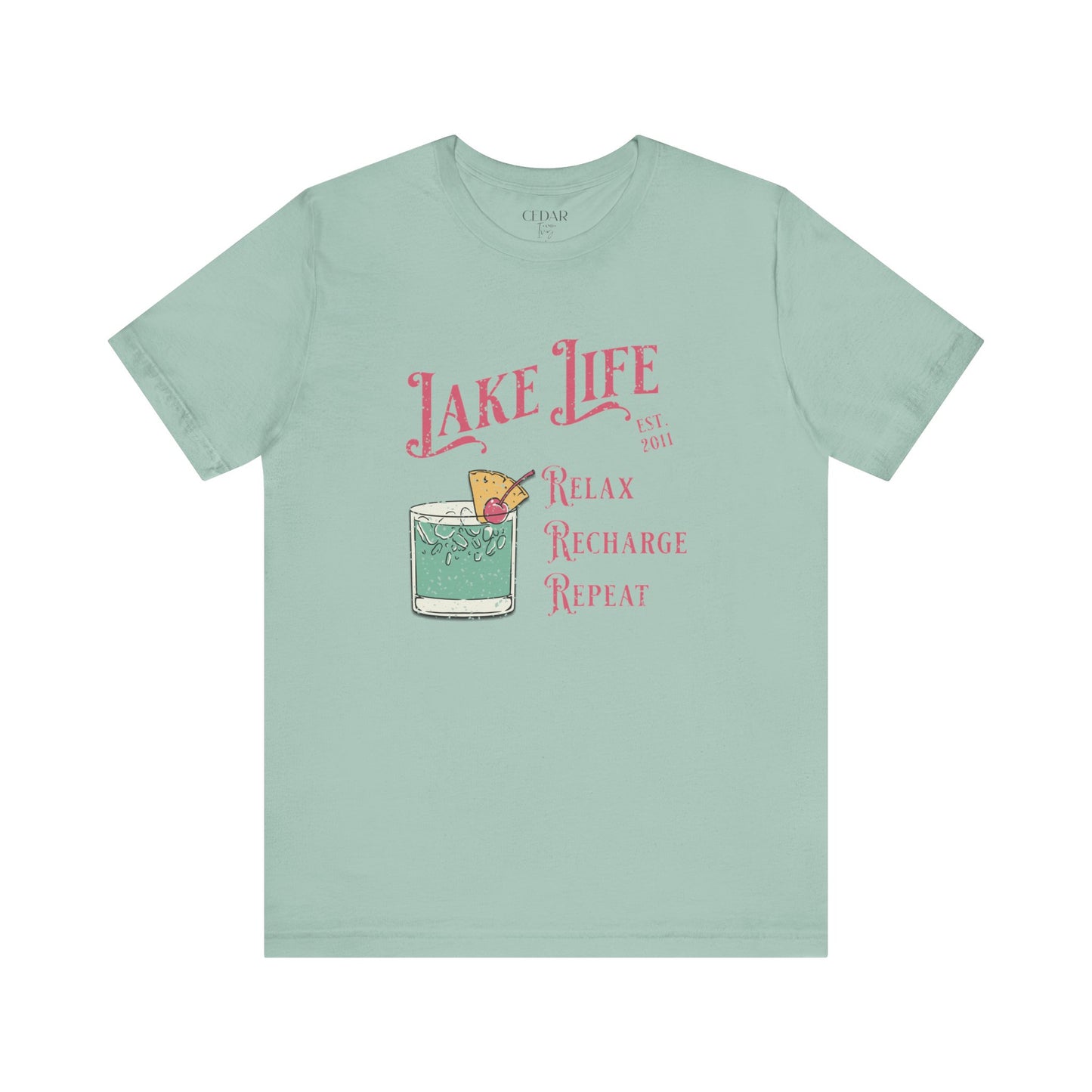 Lake Life Relax Recharge Repeat T Shirt