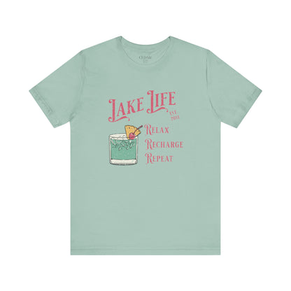 Lake Life Relax Recharge Repeat T Shirt