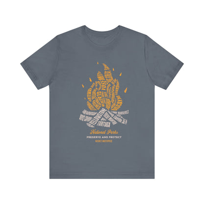 National Parks Campfire Unisex Short Sleeve T Shirt