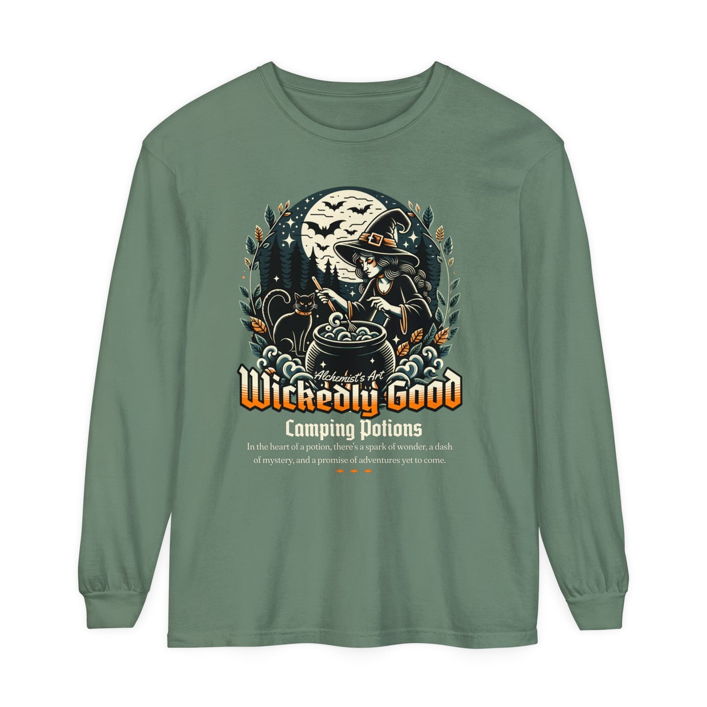 Wickedly Good Camping Potions Long Sleeve T-Shirt