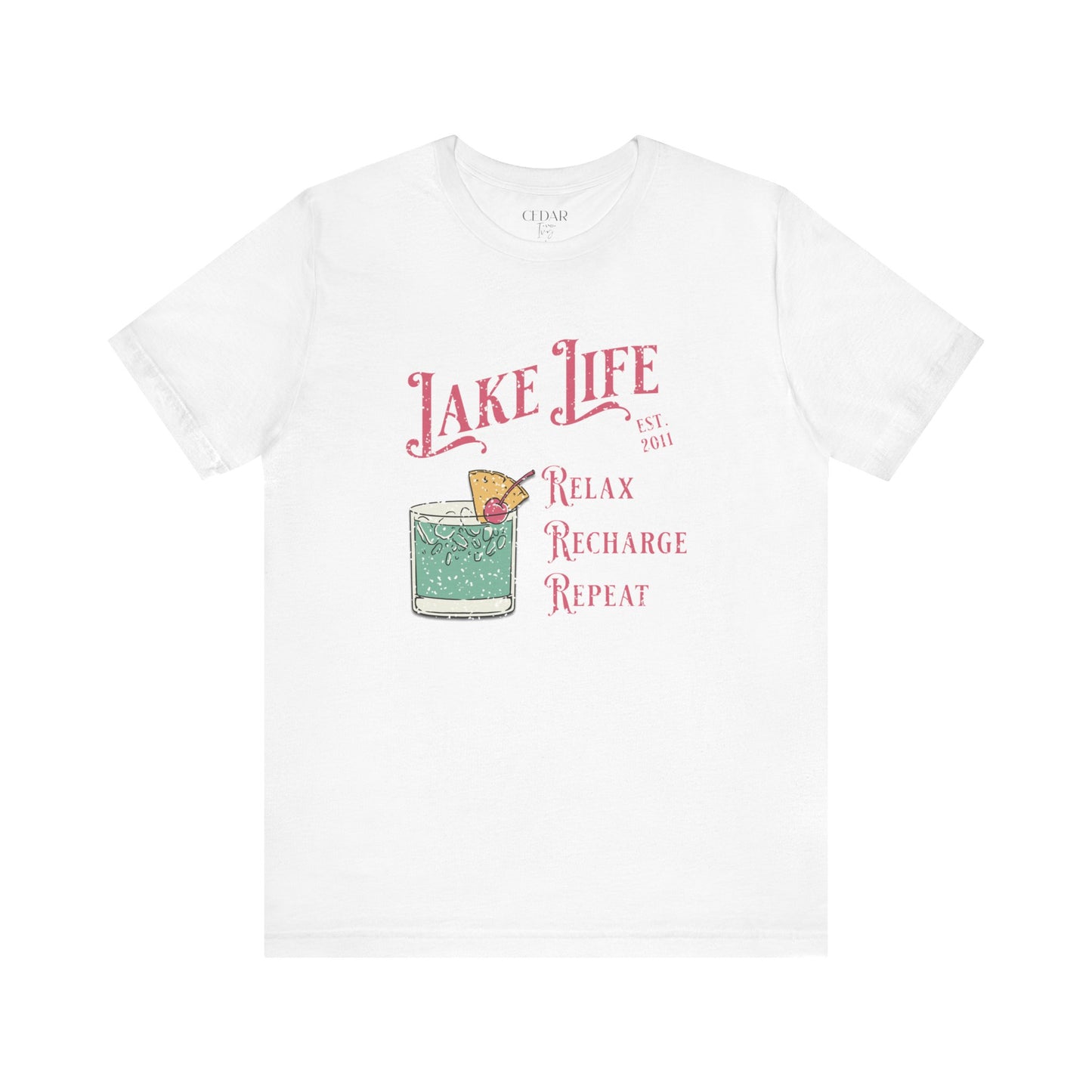 Lake Life Relax Recharge Repeat T Shirt