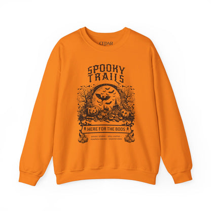 Spooky Trails Halloween Hiking Crewneck Sweatshirt