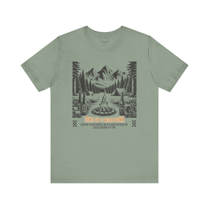 Tents Up Beers Down Camping T Shirt