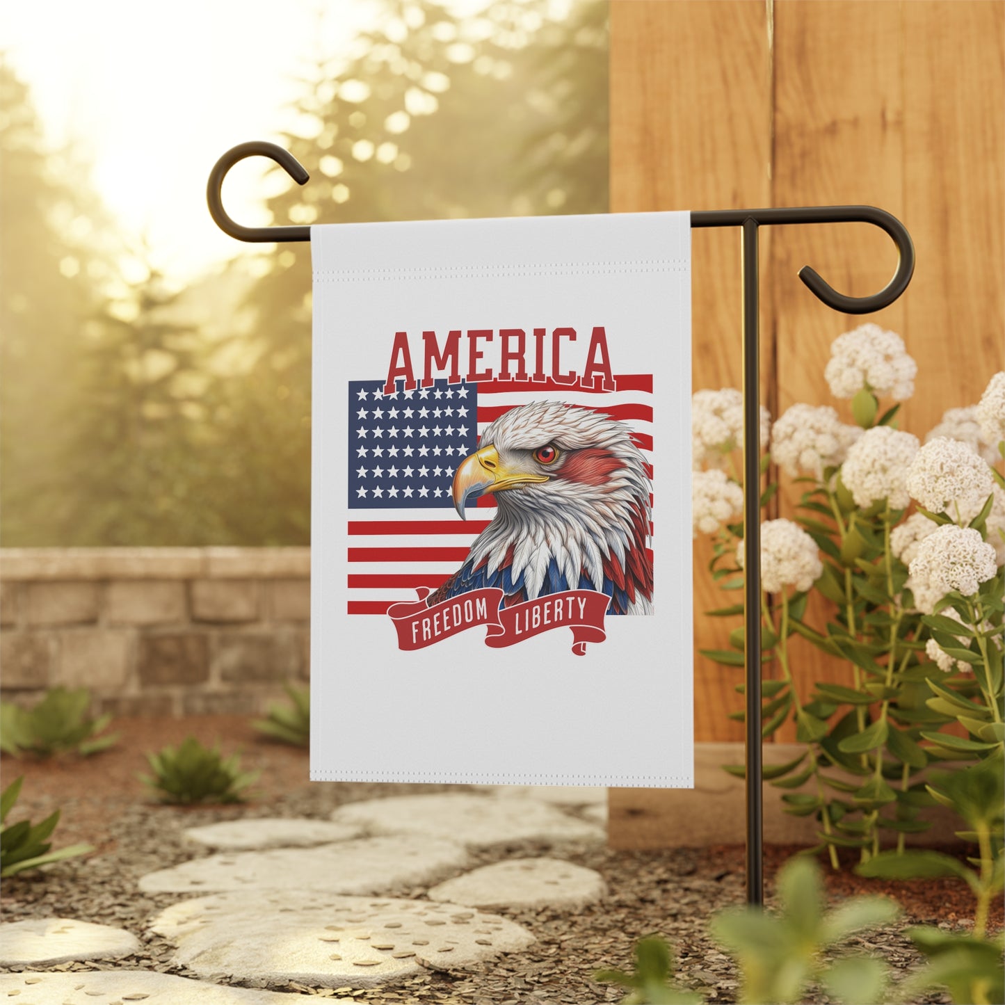 America Freedom Liberty Outdoor Garden Flag