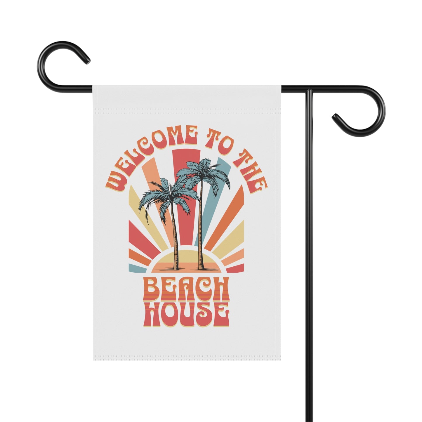 Welcome to the Beach House Outdoor Garden Flag