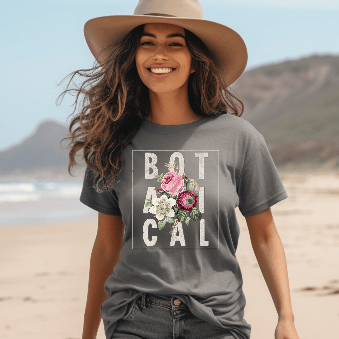 Comfort Colors Botanical Floral T-shirt