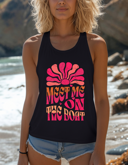 Meet Me On The Boat Racerback Tank Top