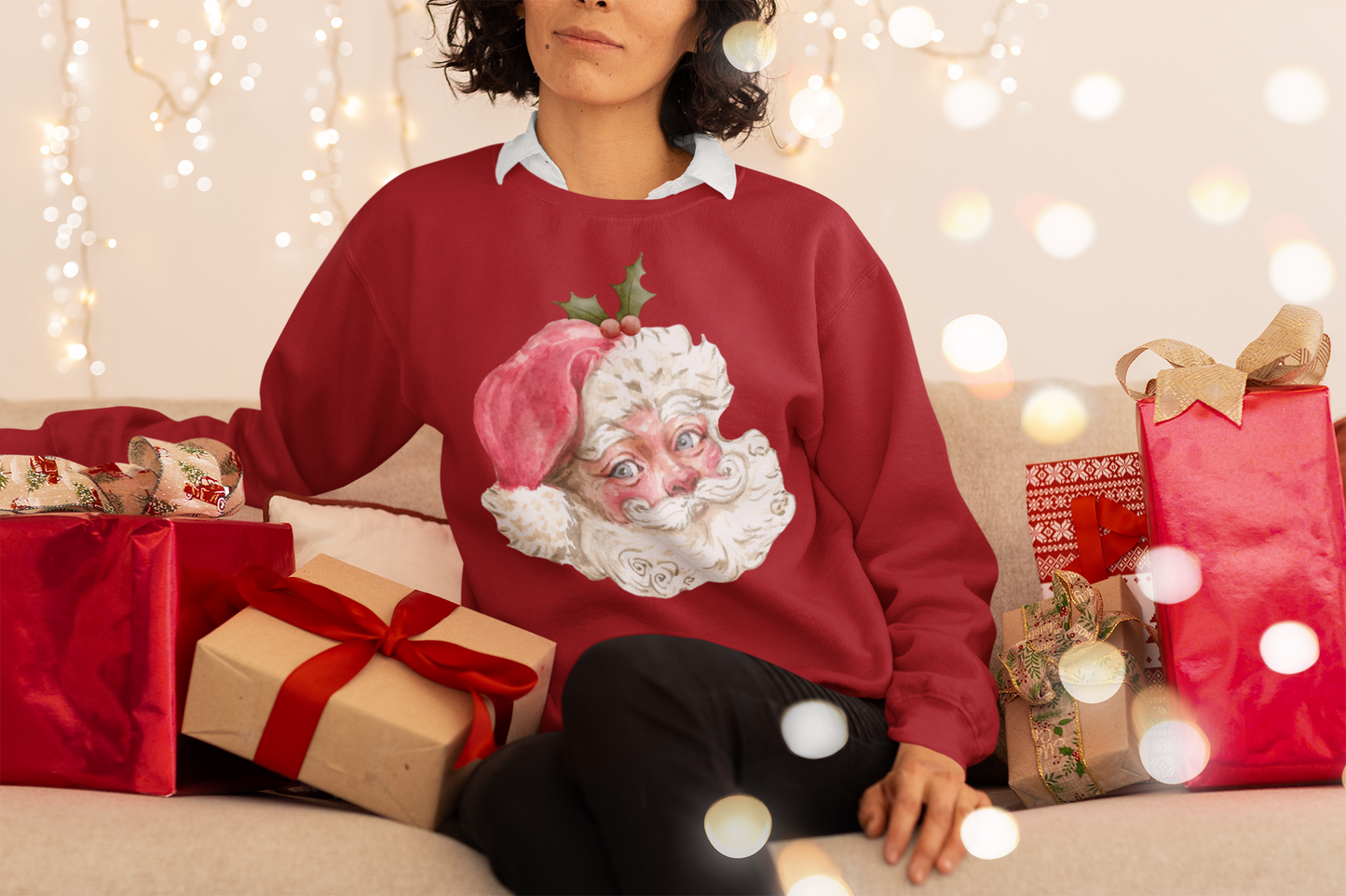 Christmas Santa Crewneck