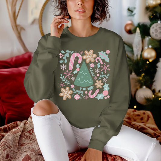 Peppermint Dreams Crewneck Sweatshirt