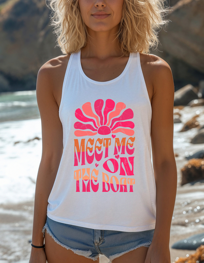 Meet Me On The Boat Racerback Tank Top