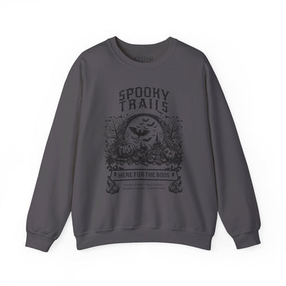 Spooky Trails Halloween Hiking Crewneck Sweatshirt