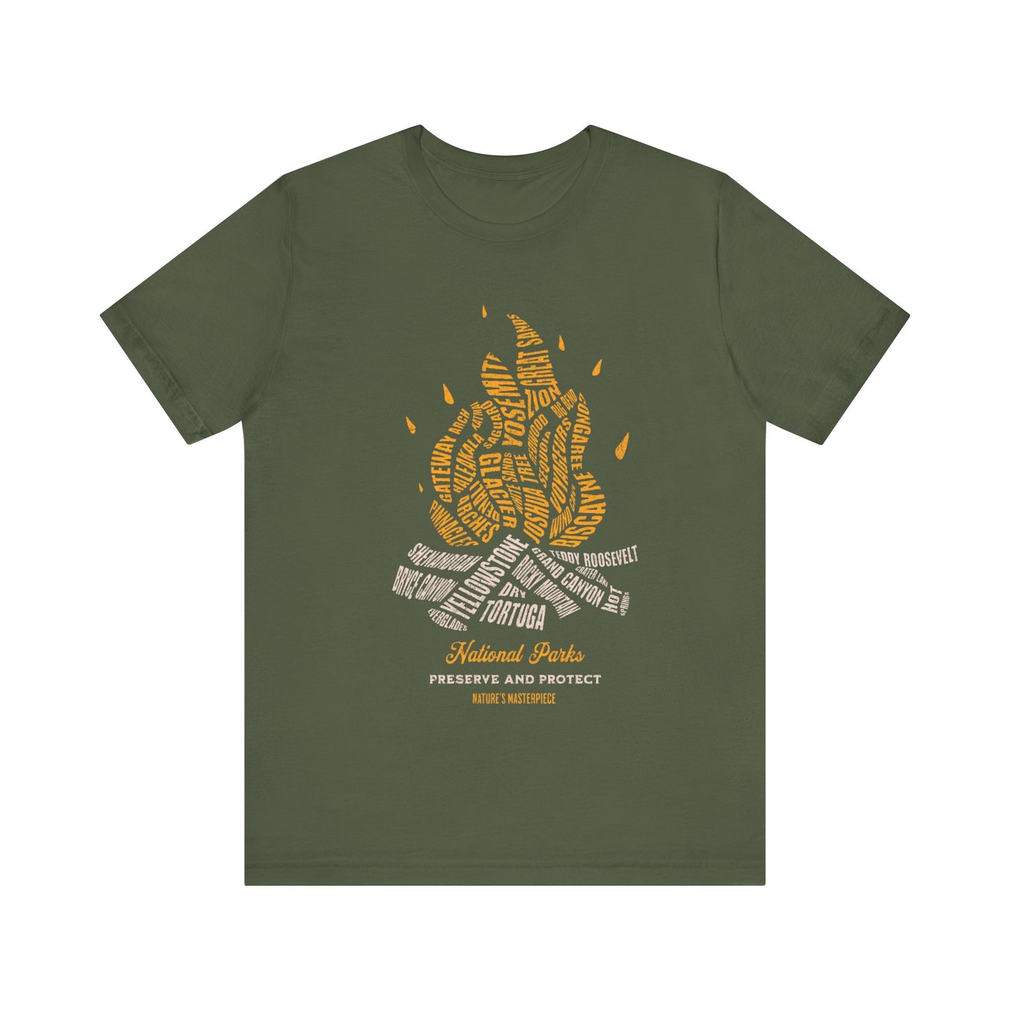 National Parks Campfire Unisex Short Sleeve T Shirt