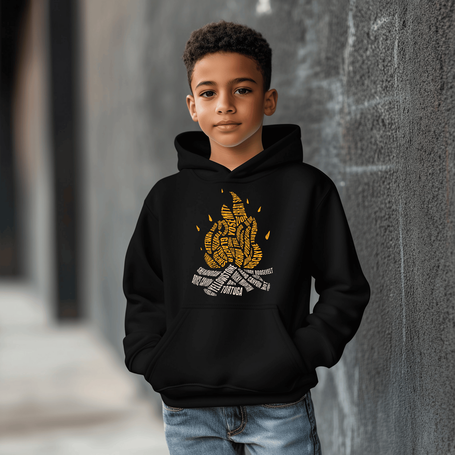 National Parks Campfire Kids Hoodie Sweatshirt