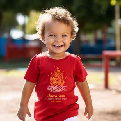 National Parks Campfire T-Shirt for Toddlers