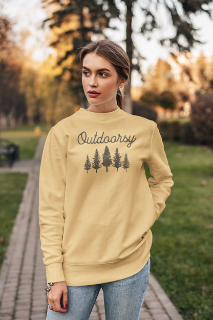 Comfort Colors Outdoorsy Unisex Fit Crewneck Sweatshirt