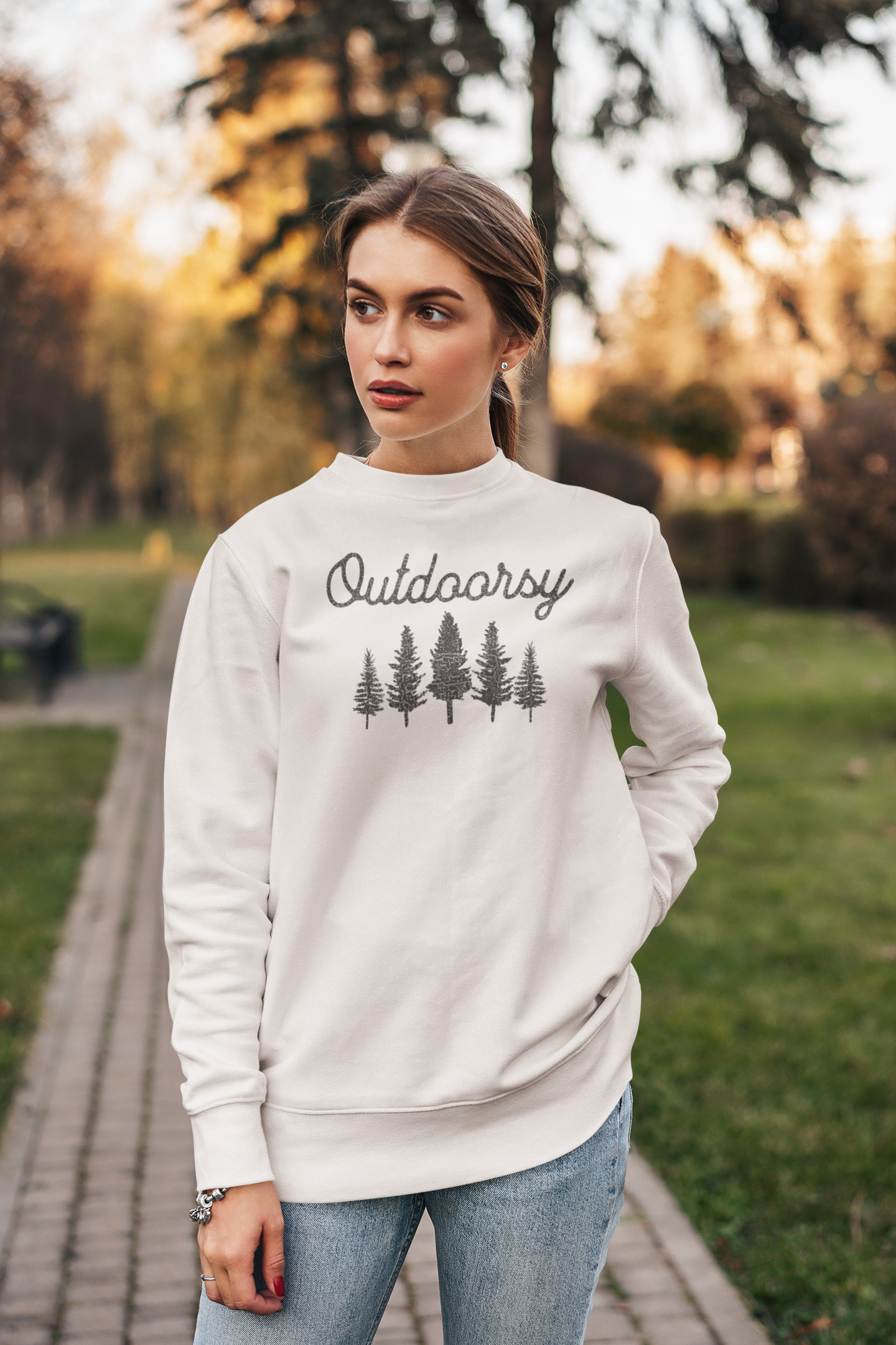 Comfort Colors Outdoorsy Unisex Fit Crewneck Sweatshirt