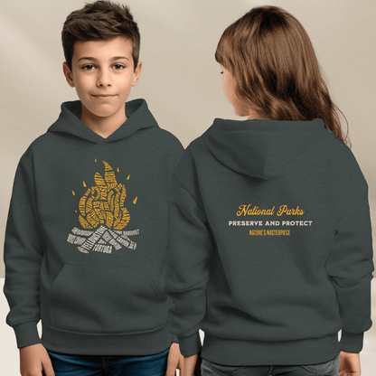 National Parks Campfire Kids Hoodie Sweatshirt