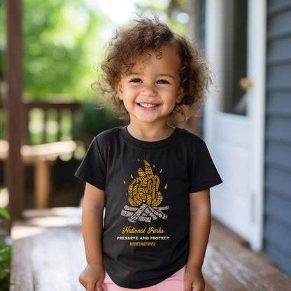 National Parks Campfire T-Shirt for Toddlers