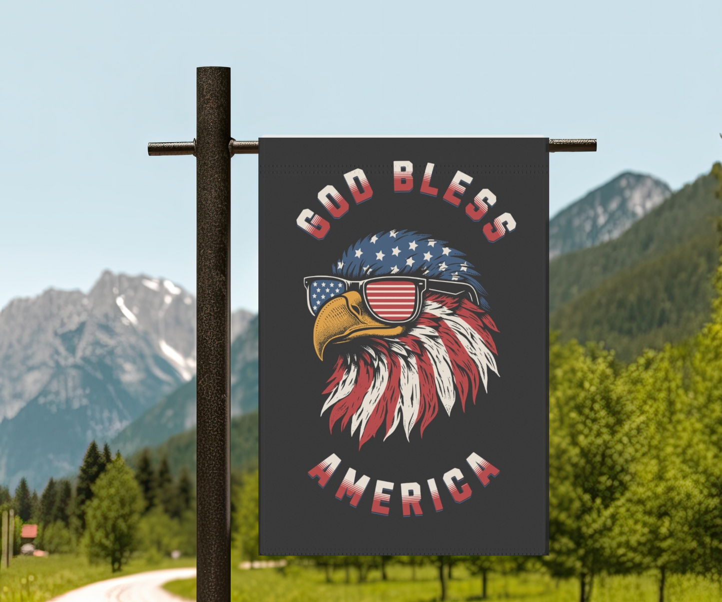 God Bless America Outdoor Garden Flag