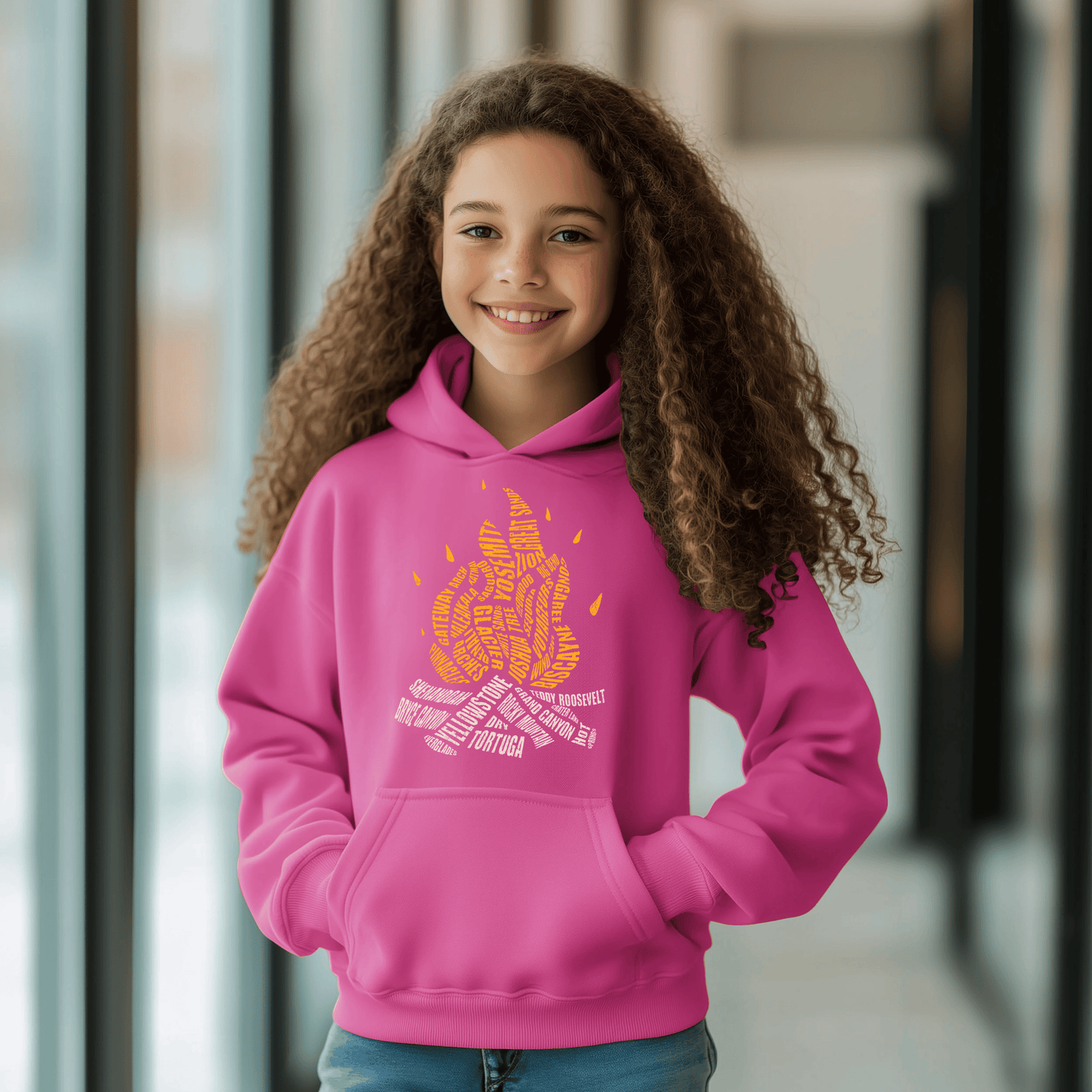 National Parks Campfire Kids Hoodie Sweatshirt