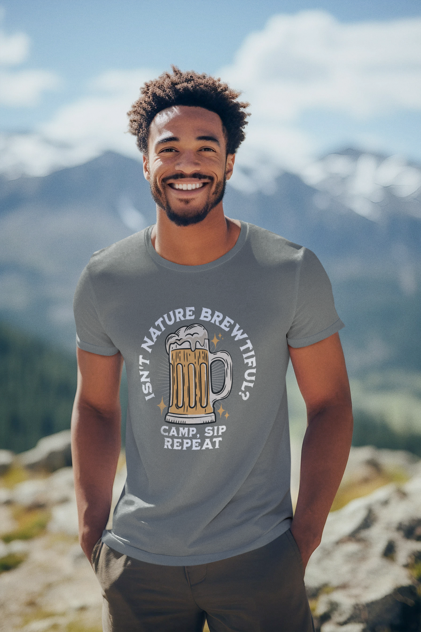 Isn't Nature Brewtiful? Camp Sip Repeat T Shirt