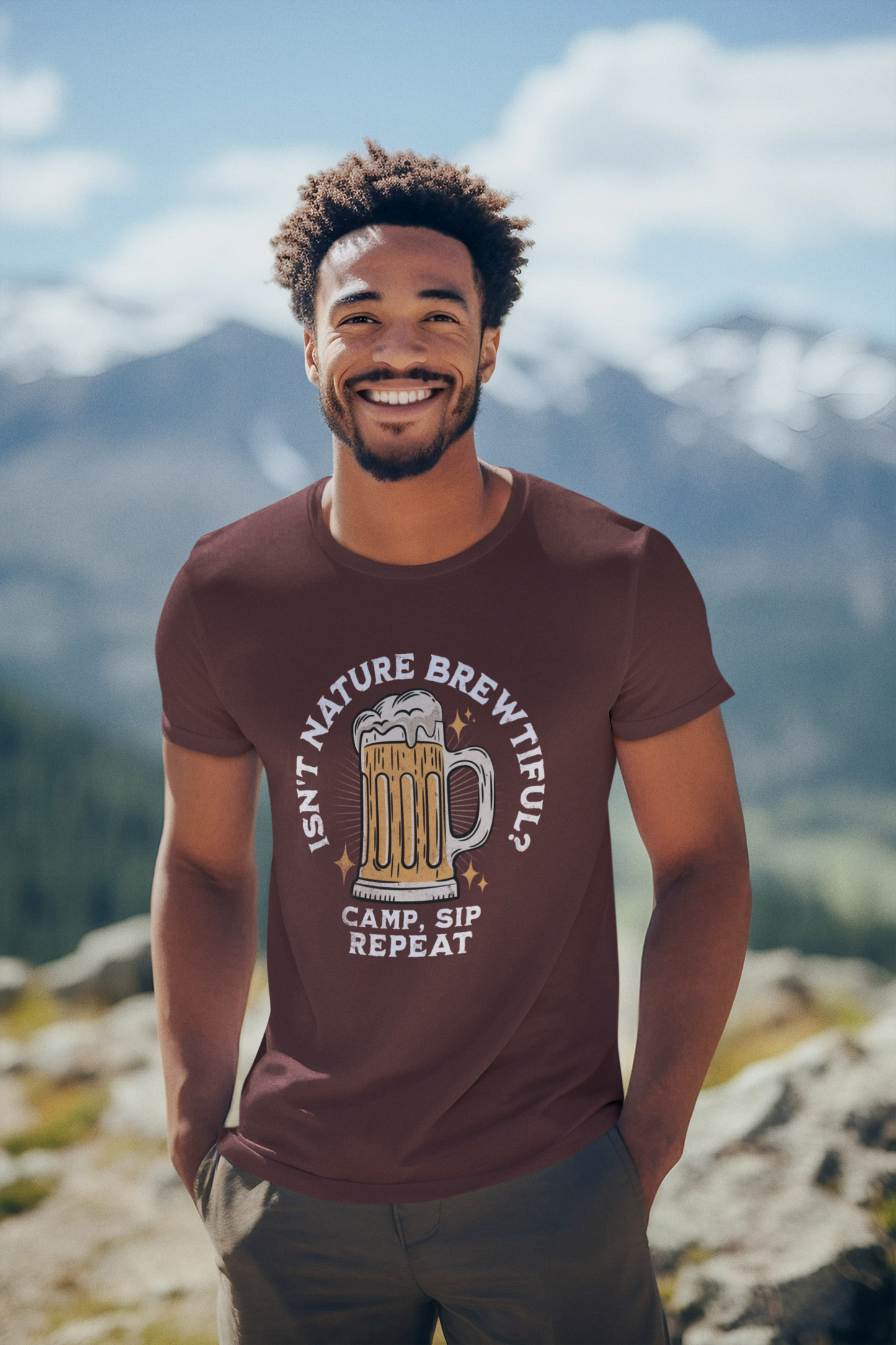 Isn't Nature Brewtiful? Camp Sip Repeat T Shirt