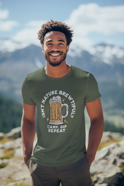 Isn't Nature Brewtiful? Camp Sip Repeat T Shirt