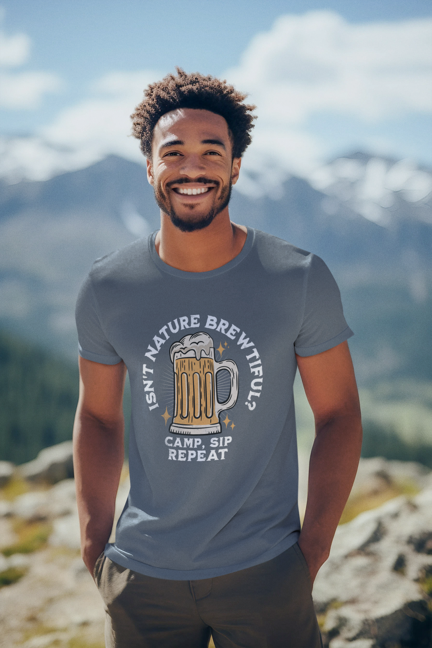 Isn't Nature Brewtiful? Camp Sip Repeat T Shirt