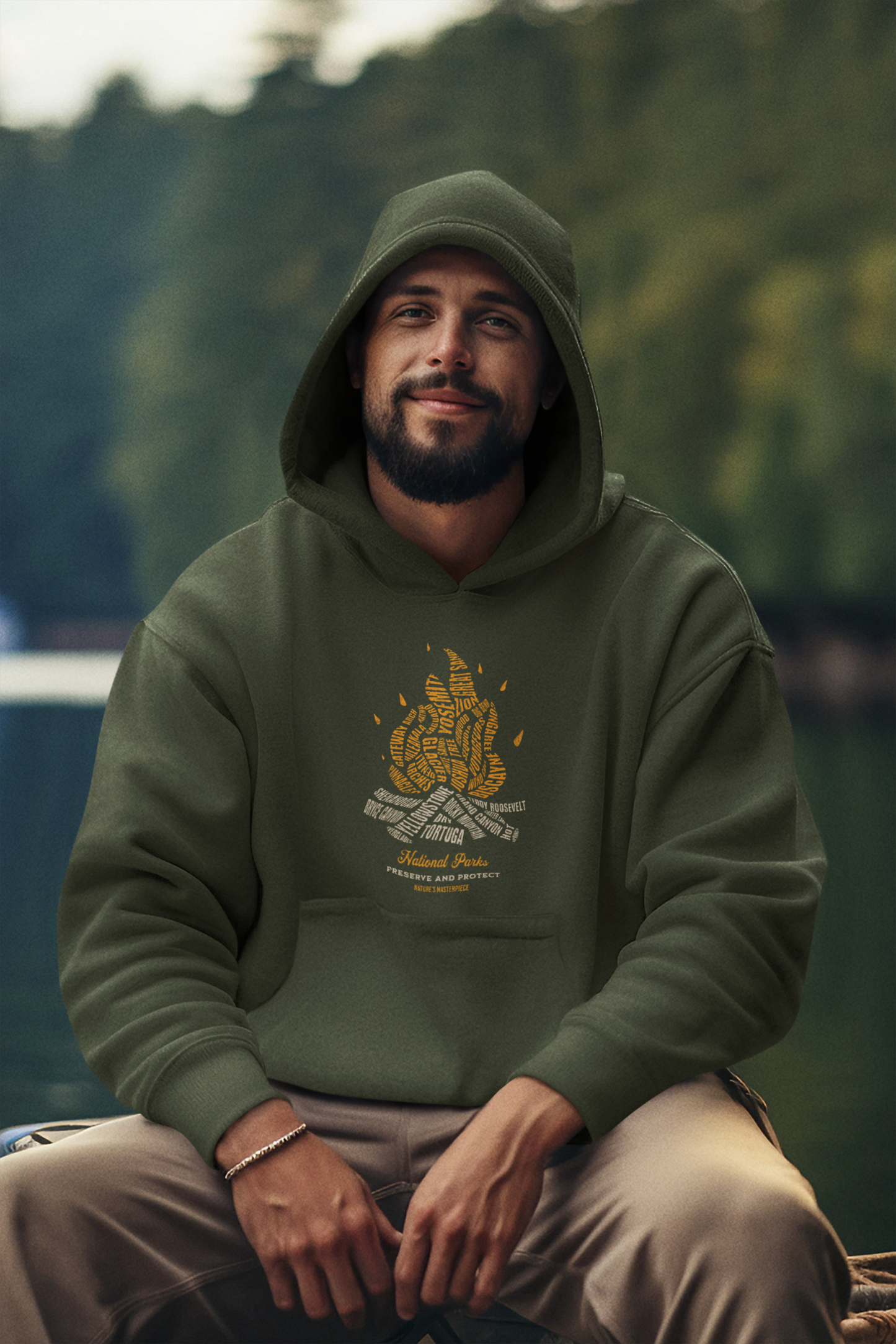 National Parks Campfire Unisex Hoodie Sweatshirt