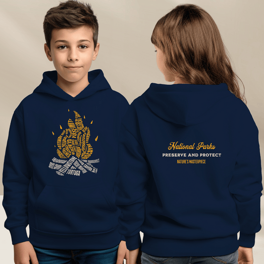 National Parks Campfire Kids Hoodie Sweatshirt