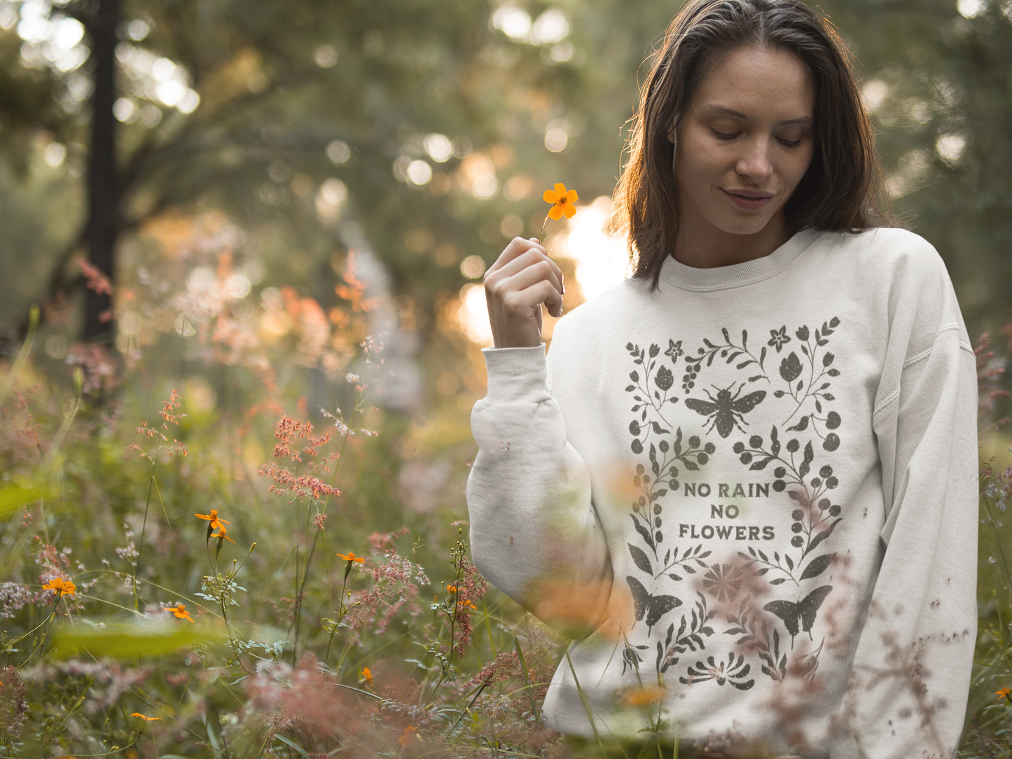 No Rain No Flowers Crewneck Sweatshirt