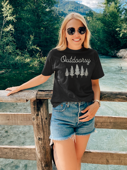 Outdoorsy with Trees T Shirt