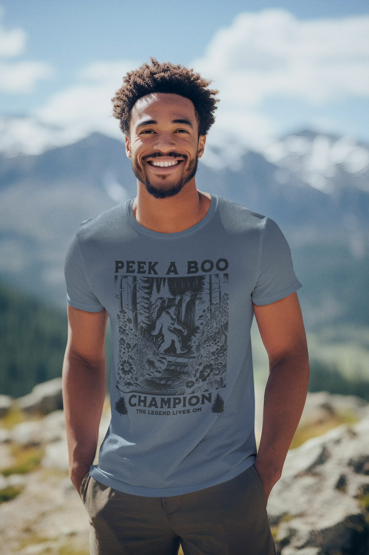 Peek A Boo Champion Men's T Shirt