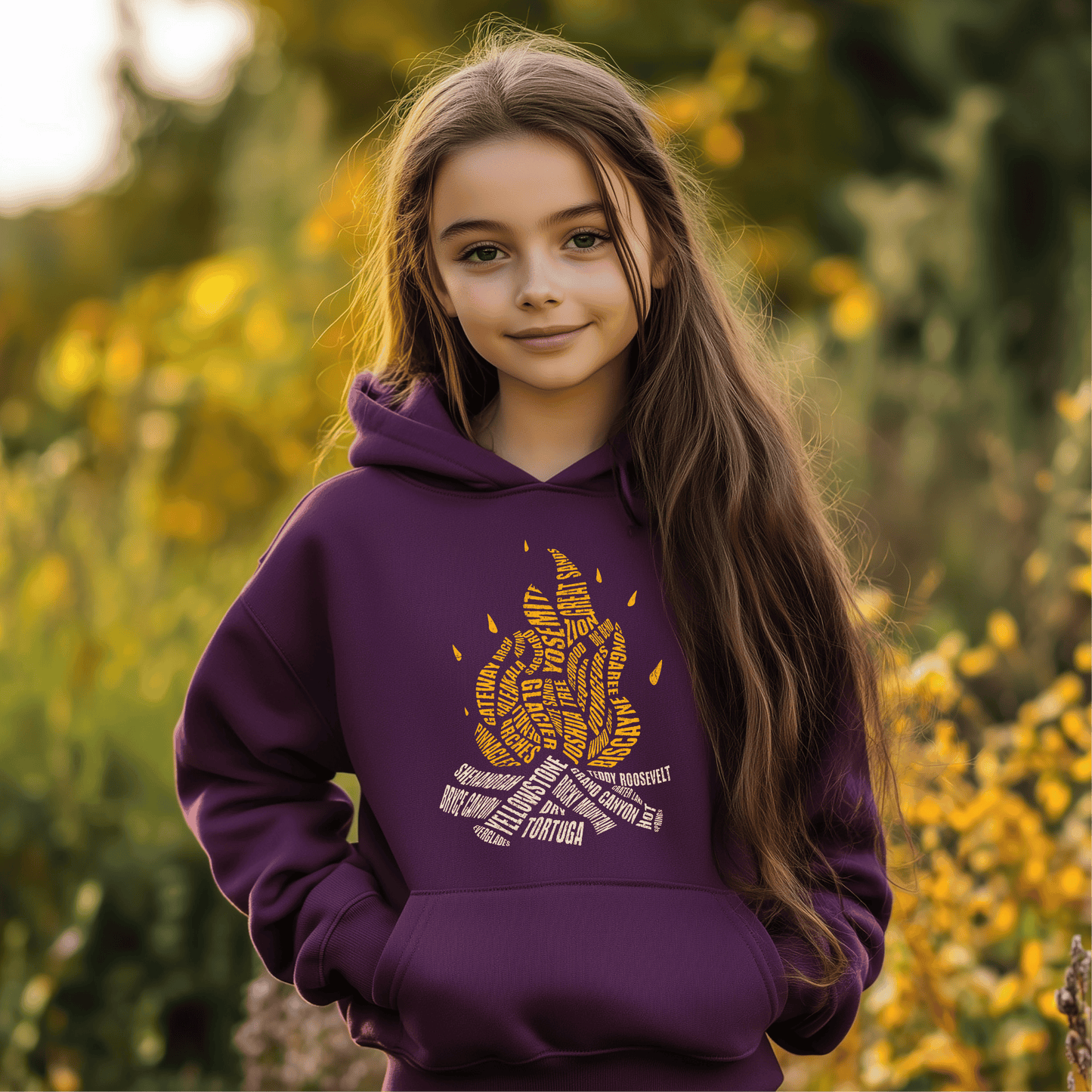 National Parks Campfire Kids Hoodie Sweatshirt