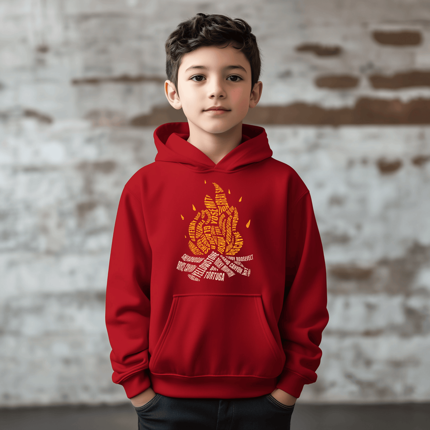 National Parks Campfire Kids Hoodie Sweatshirt