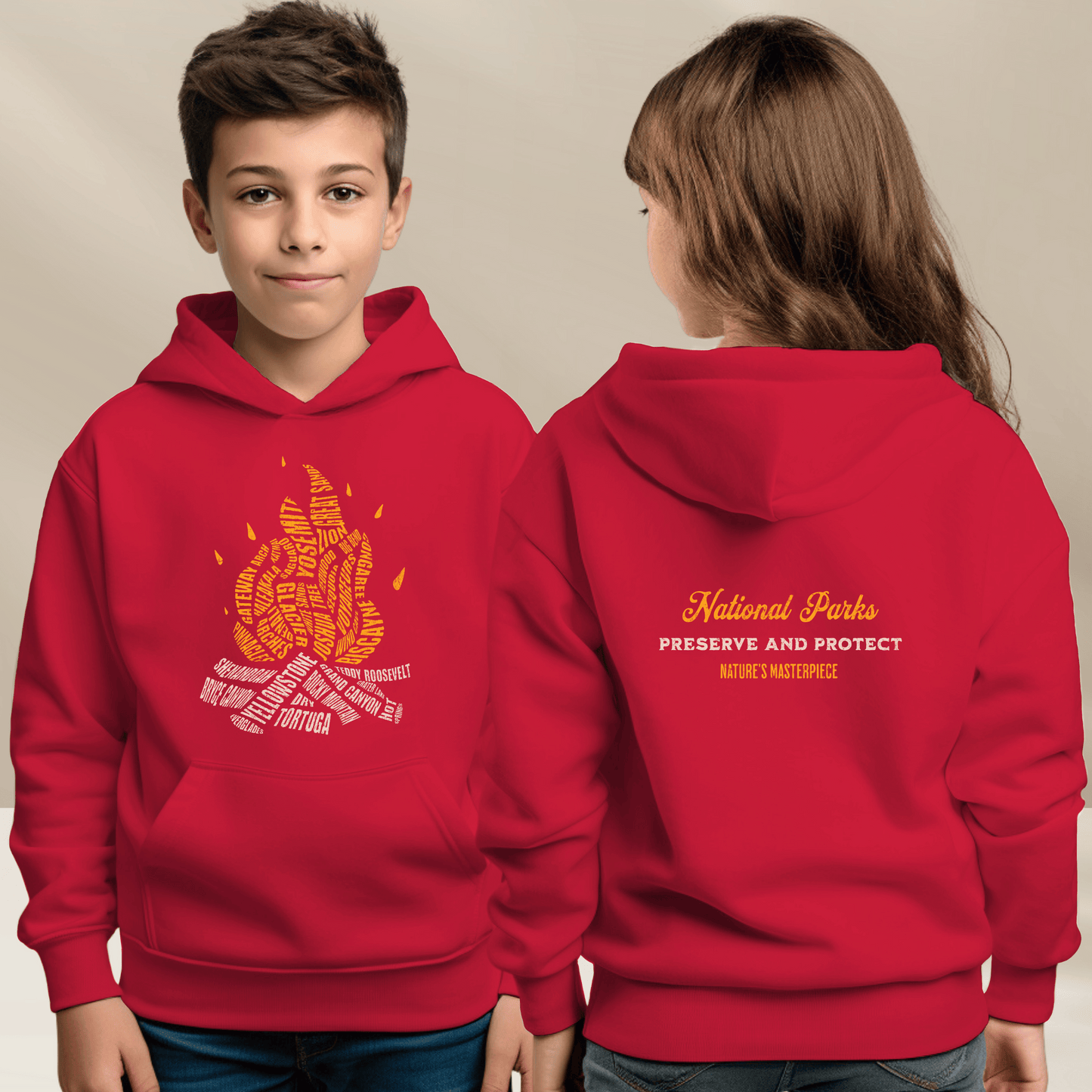 National Parks Campfire Kids Hoodie Sweatshirt