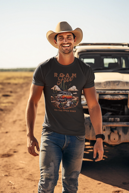 Roam Free On The Open Road Unisex Short Sleeve Tee