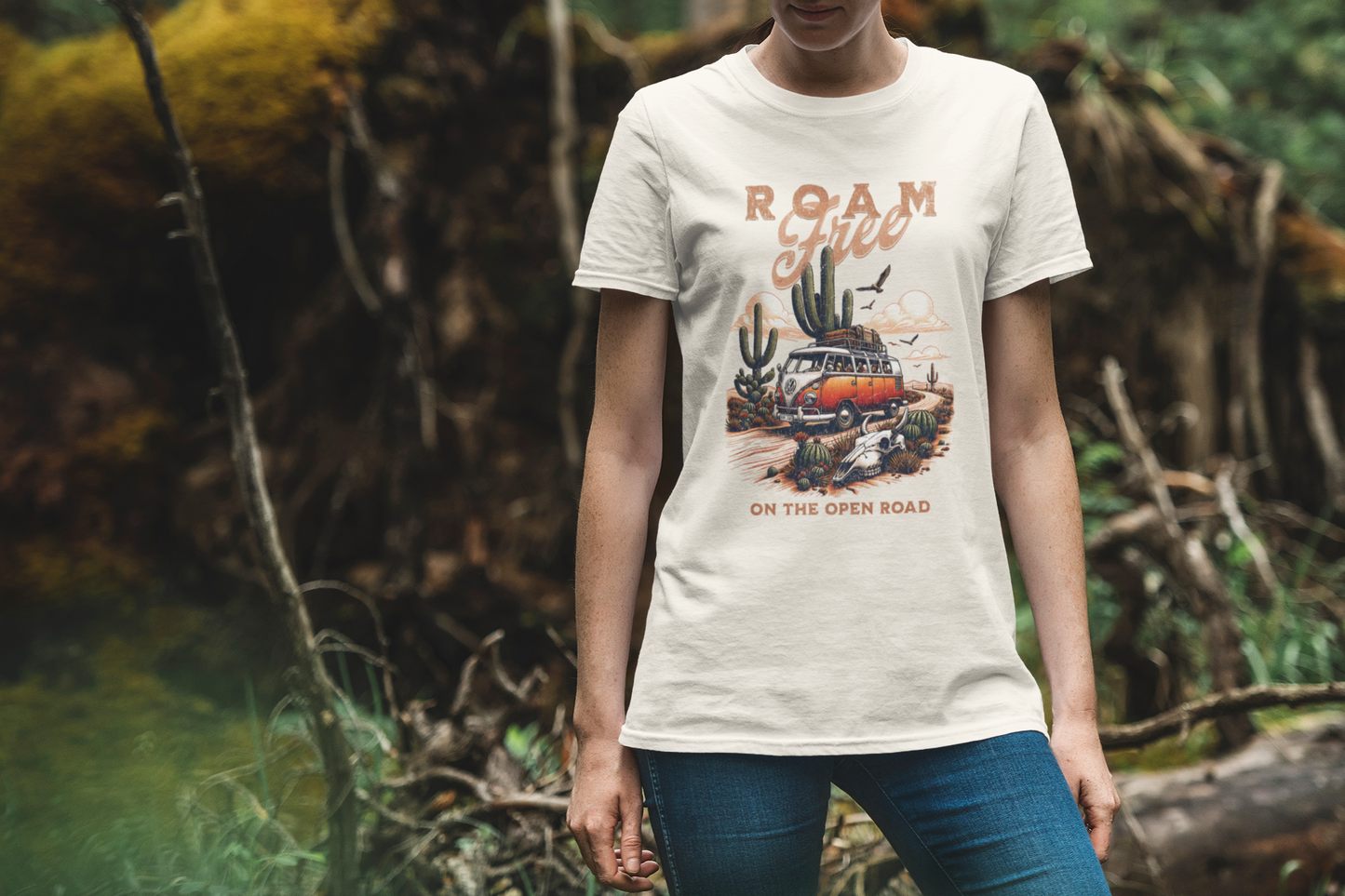 Roam Free On The Open Road Unisex Short Sleeve Tee