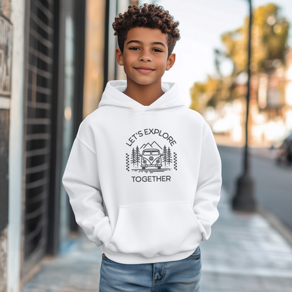 Let's Explore Together Youth Hoodie