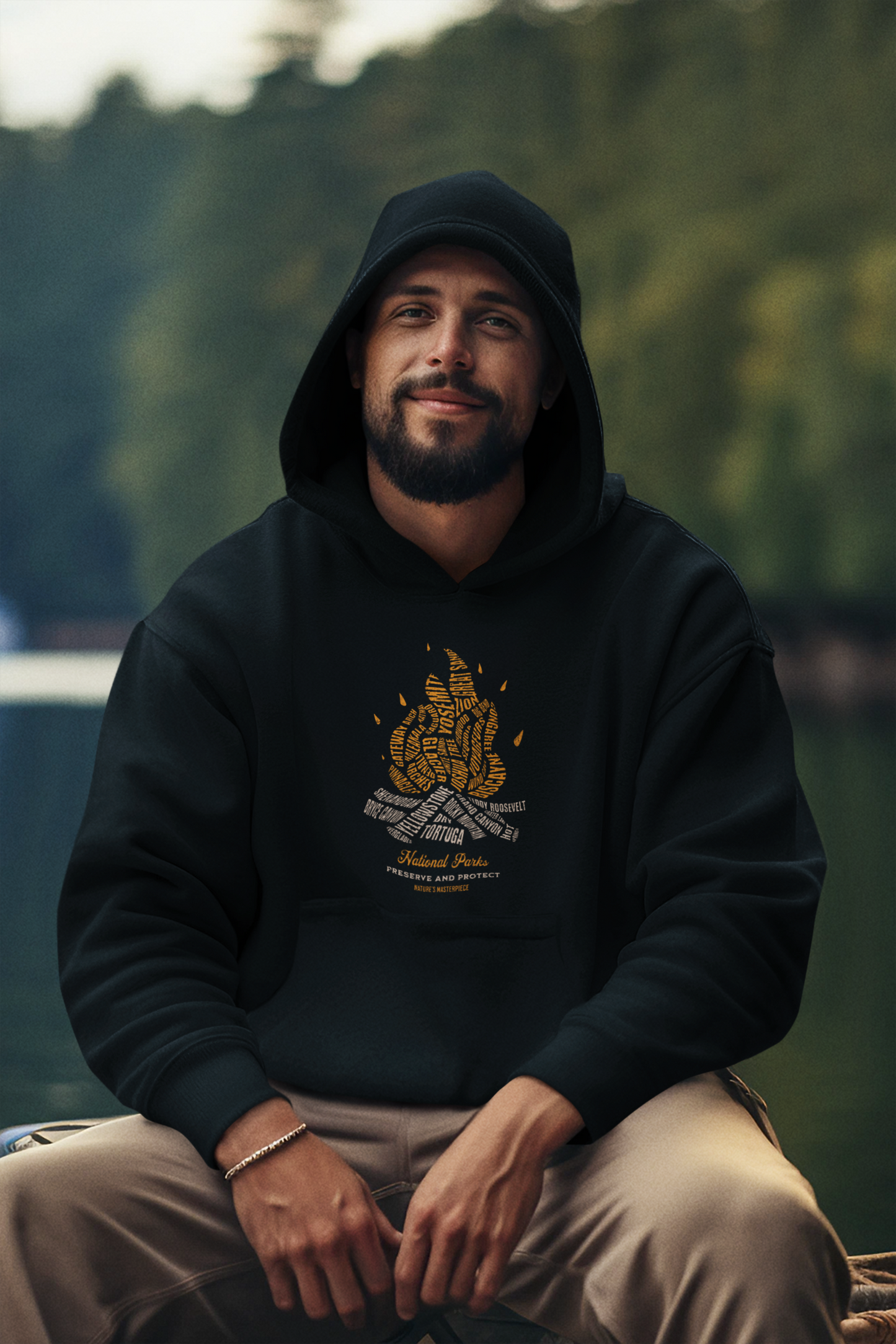 National Parks Campfire Unisex Hoodie Sweatshirt